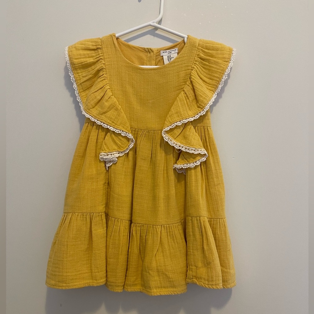MAX STUDIO RUFFLED GAUZES DRESS SIZE 3T